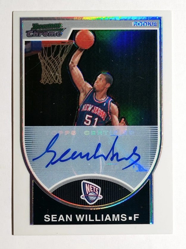 2007-08 Bowman Chrome Refractors Rookie Autographs #155 Sean Williams AU
