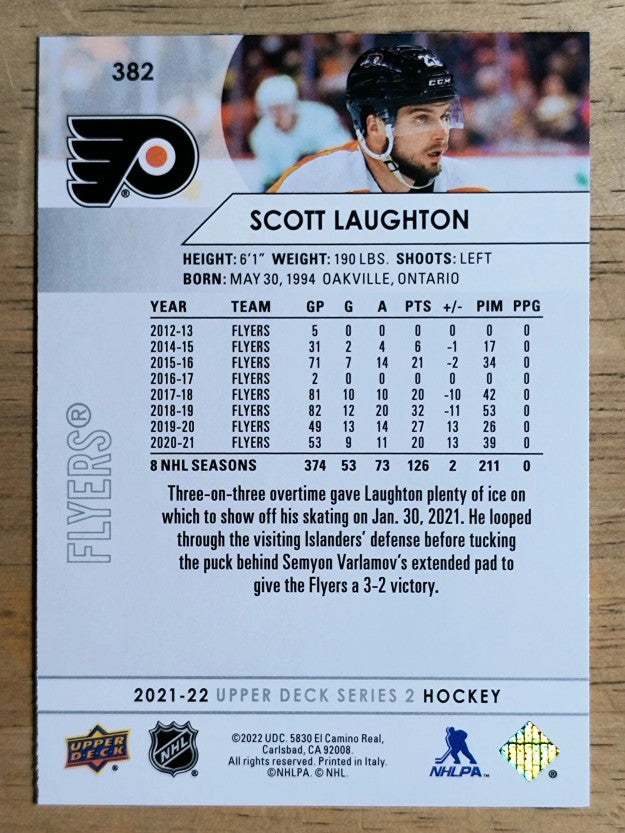 2021-22 Upper Deck #382 Scott Laughton