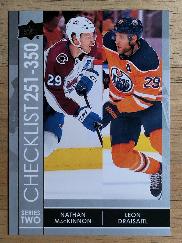 2021-22 Upper Deck #449 Nathan MacKinnon/Leon Draisaitl CL