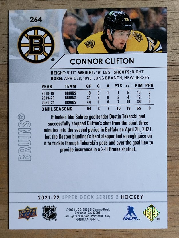 2021-22 Upper Deck #264 Connor Clifton