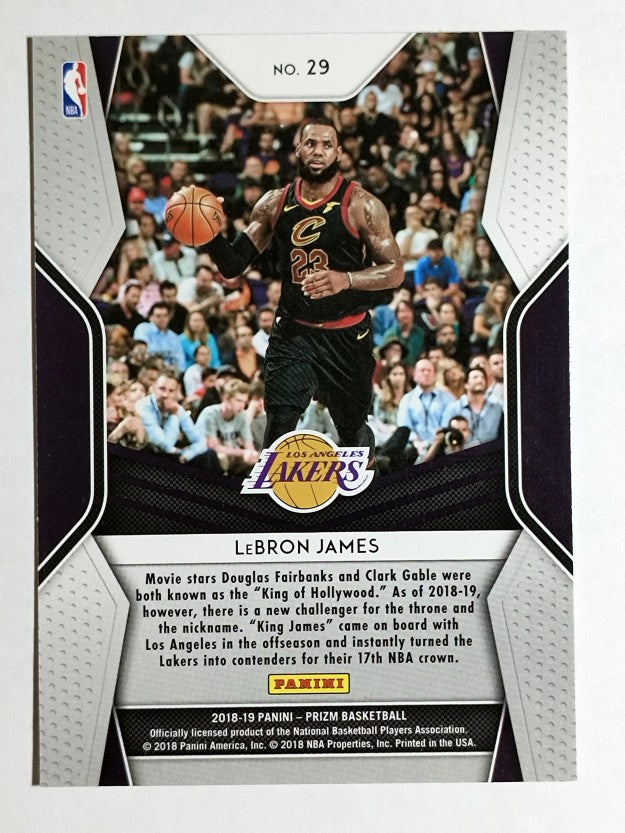 2018-19 Panini Prizm Dominance #29 LeBron James