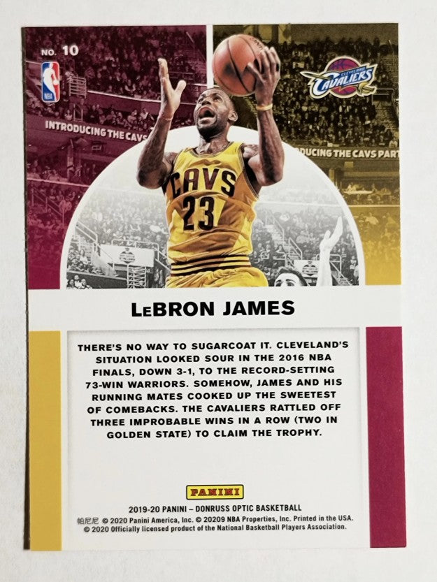 2019-20 Donruss Optic Winner Stays #10 LeBron James