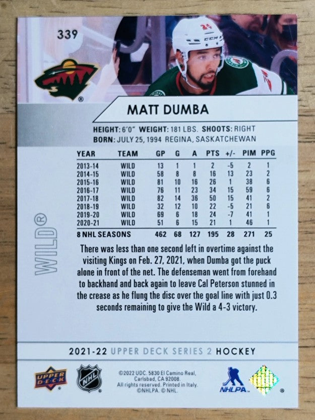 2021-22 Upper Deck #339 Matt Dumba