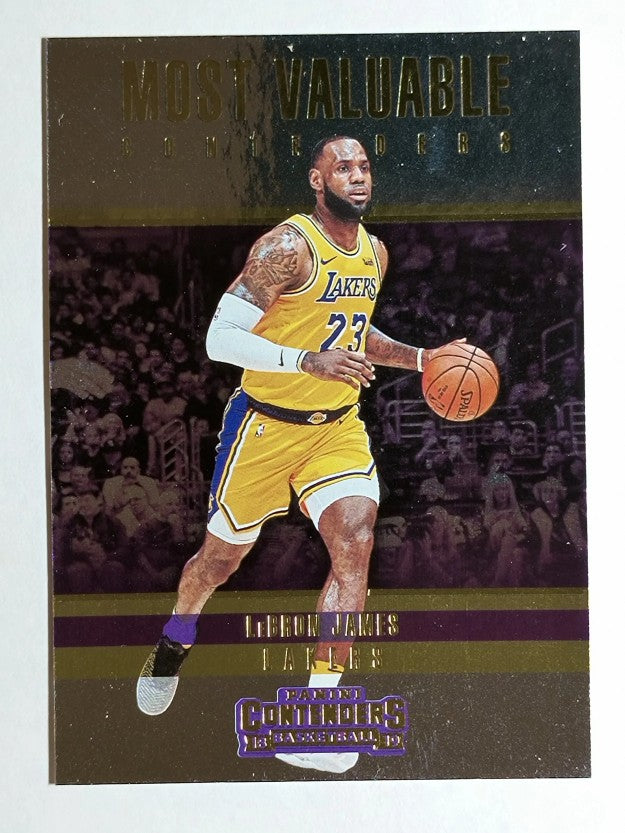 2018-19 Panini Contenders Most Valuable Contenders #8 LeBron James