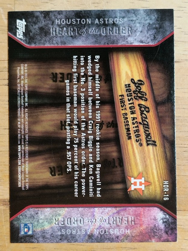 2015 Topps Heart of the Order #HOR16 Jeff Bagwell