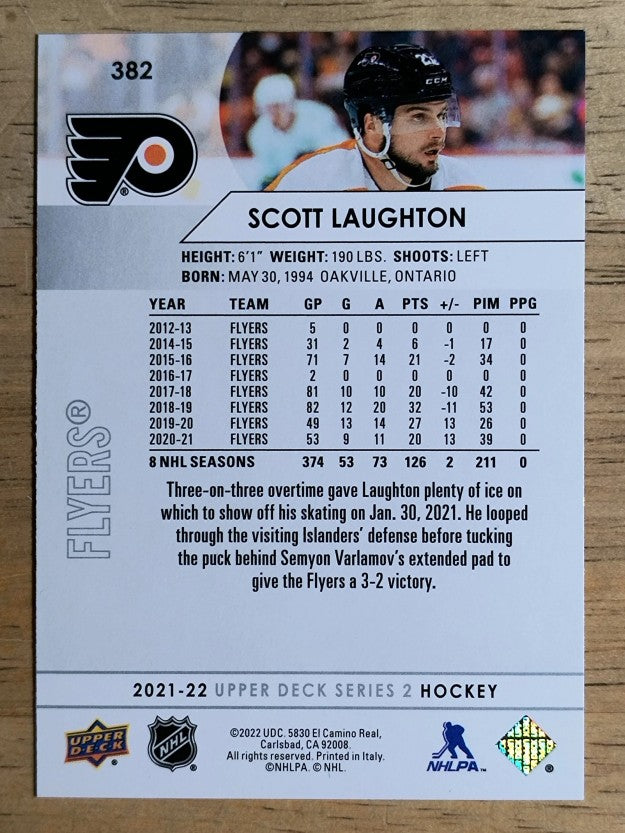 2021-22 Upper Deck #382 Scott Laughton