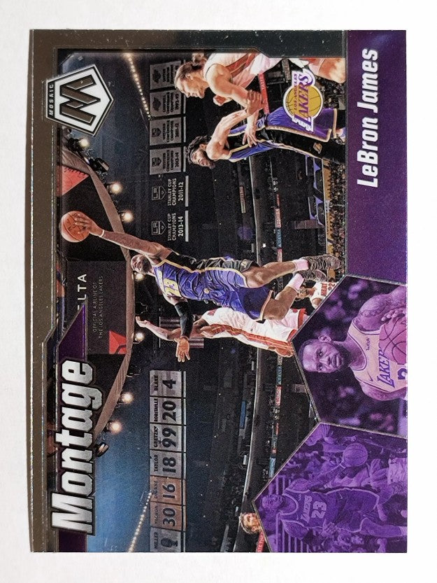2019-20 Panini Mosaic Montage #10 LeBron James