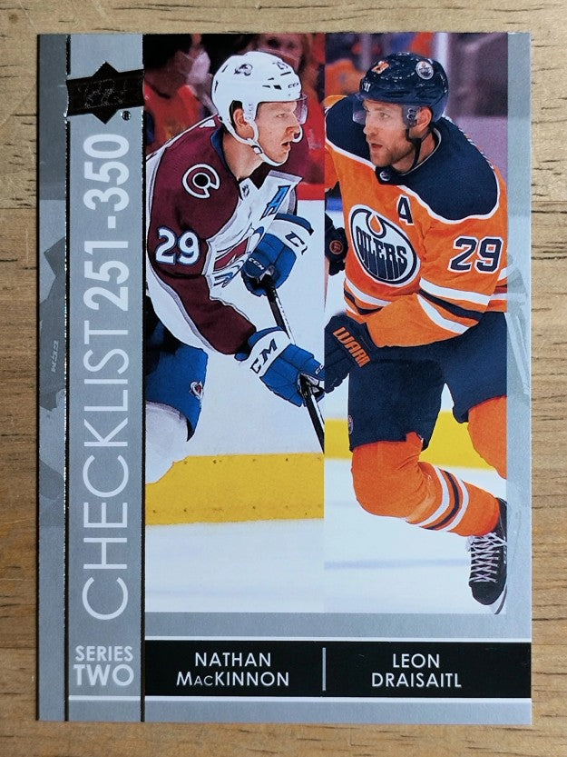 2021-22 Upper Deck #449 Nathan MacKinnon/Leon Draisaitl CL
