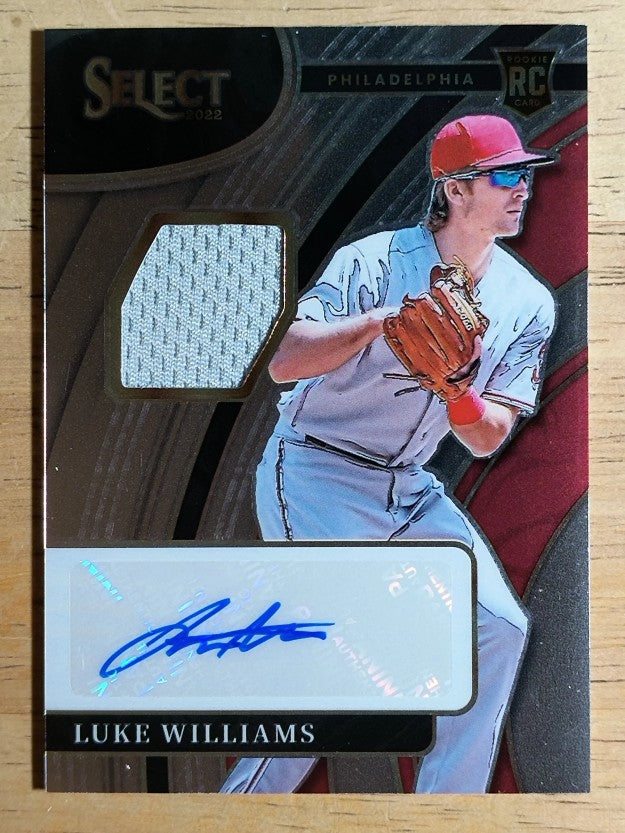 2022 Select Rookie Jersey Autographs #27 Luke Williams/299