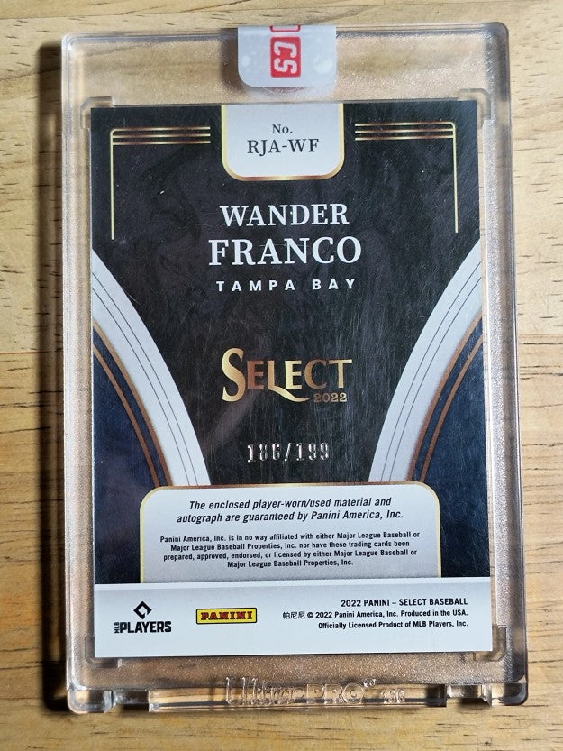 2022 Select Rookie Jersey Autographs #56 Wander Franco/199 Panini sealed
