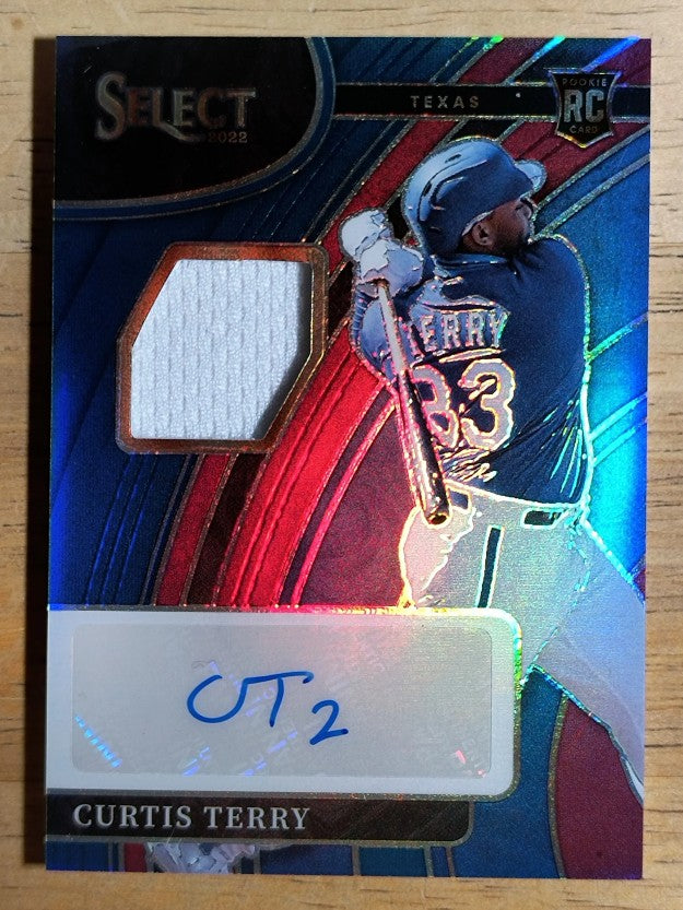 2022 Select Rookie Jersey Autographs Tri-Color #37 Curtis Terry/99
