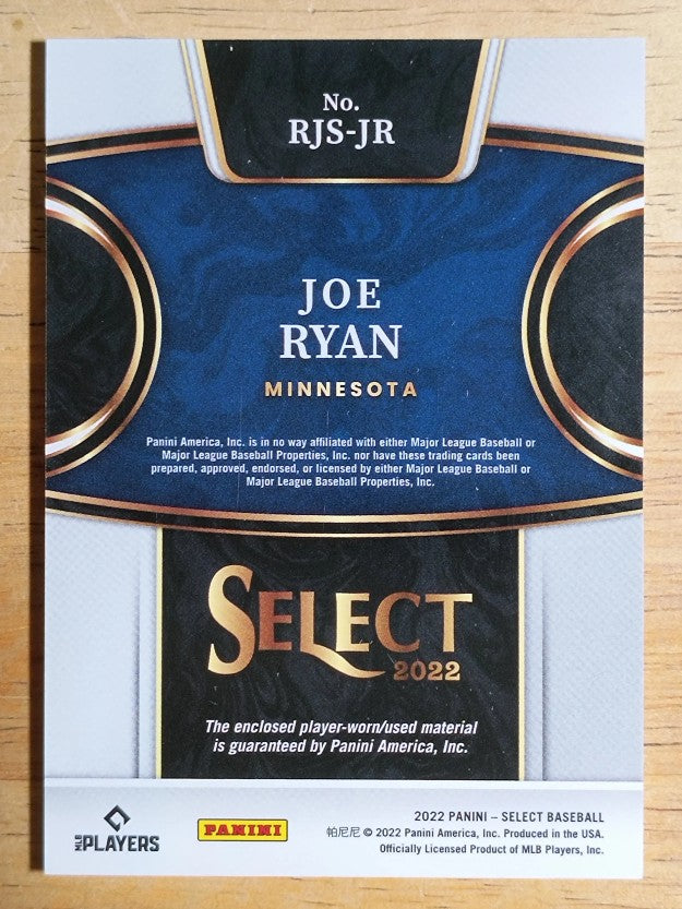 2022 Select Rookie Jumbo Swatch #1 Joe Ryan
