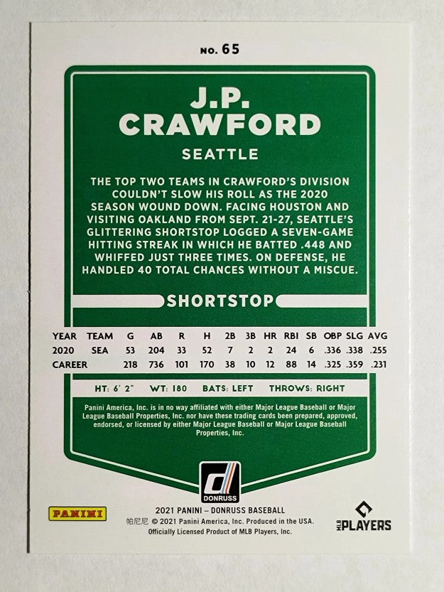 2021 Donruss #65 J.P. Crawford
