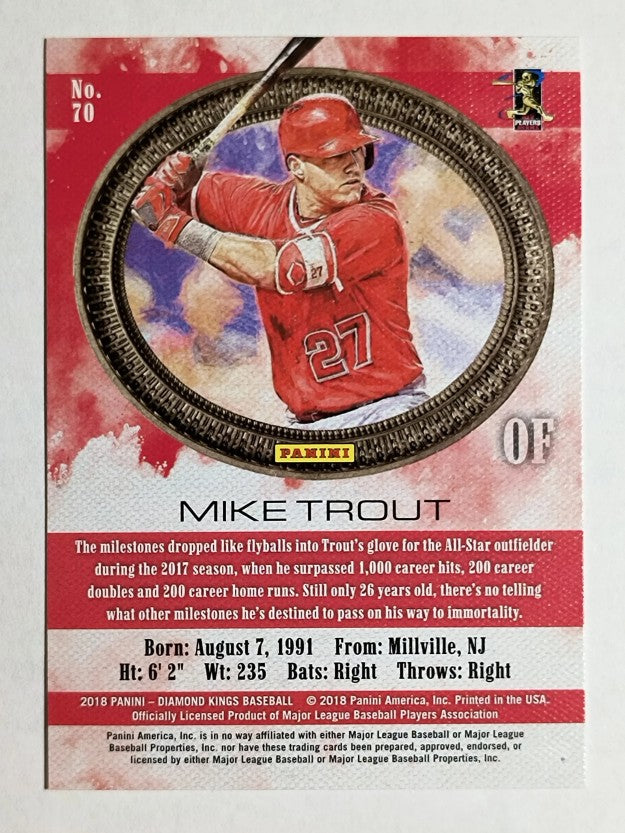 2018 Diamond Kings #70 Mike Trout