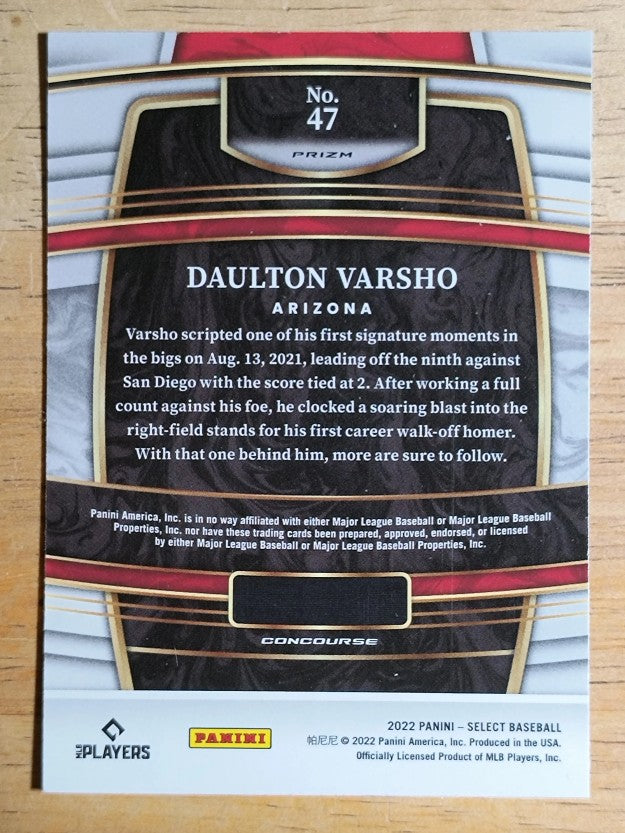 2022 Select Holo #47 Daulton Varsho
