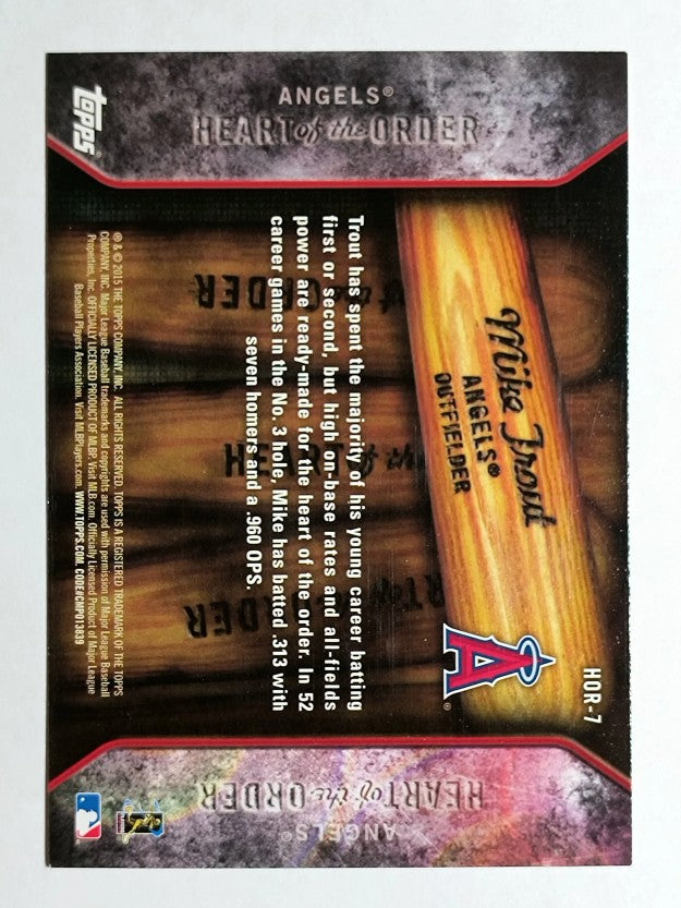 2015 Topps Heart of the Order #HOR7 Mike Trout