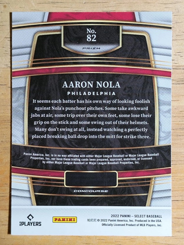 2022 Select Holo #82 Aaron Nola