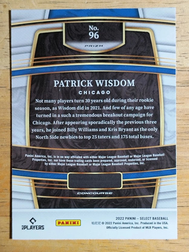 2022 Select Holo #96 Patrick Wisdom