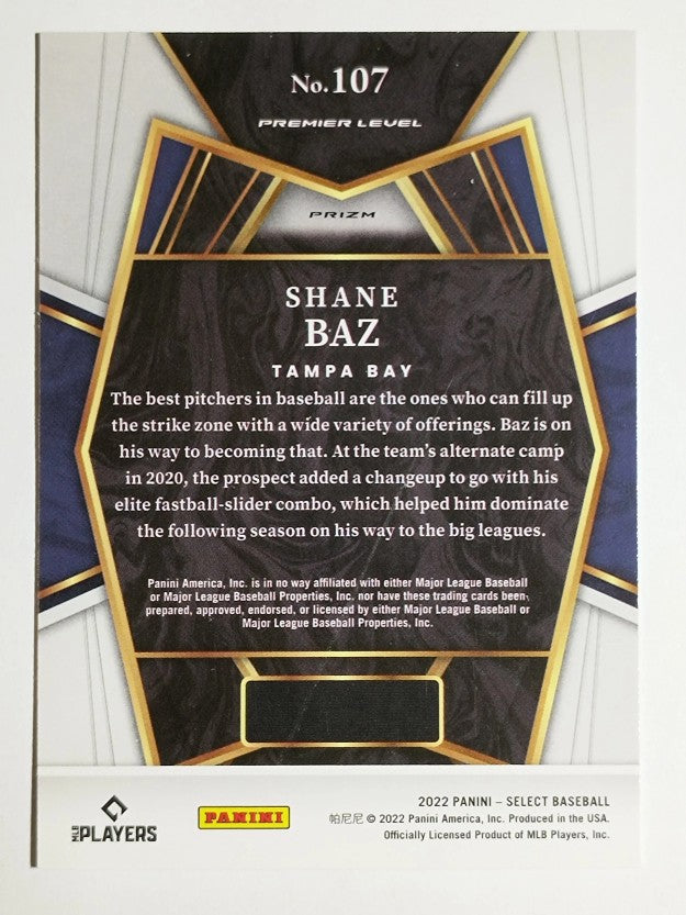 2022 Select Holo #107 Shane Baz PRM