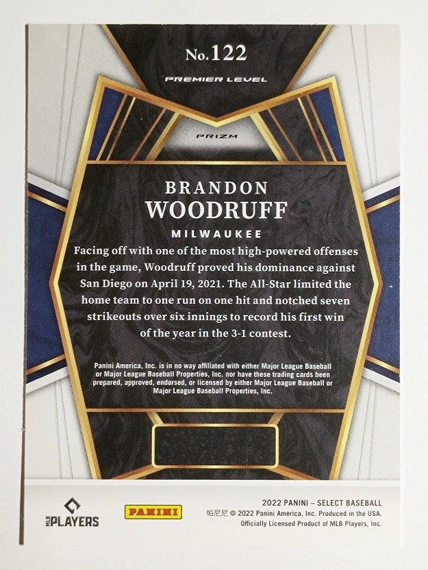 2022 Select Holo #122 Brandon Woodruff PRM