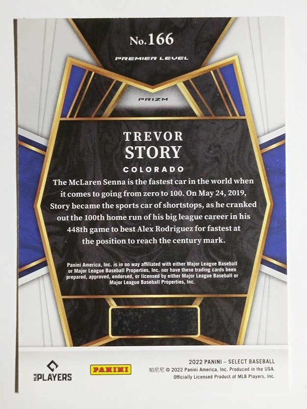 2022 Select Holo #166 Trevor Story PRM