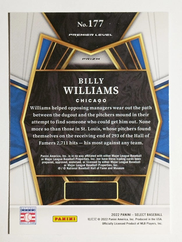 2022 Select Holo #177 Billy Williams PRM
