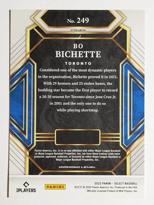 2022 Select Holo #249 Bo Bichette DMD