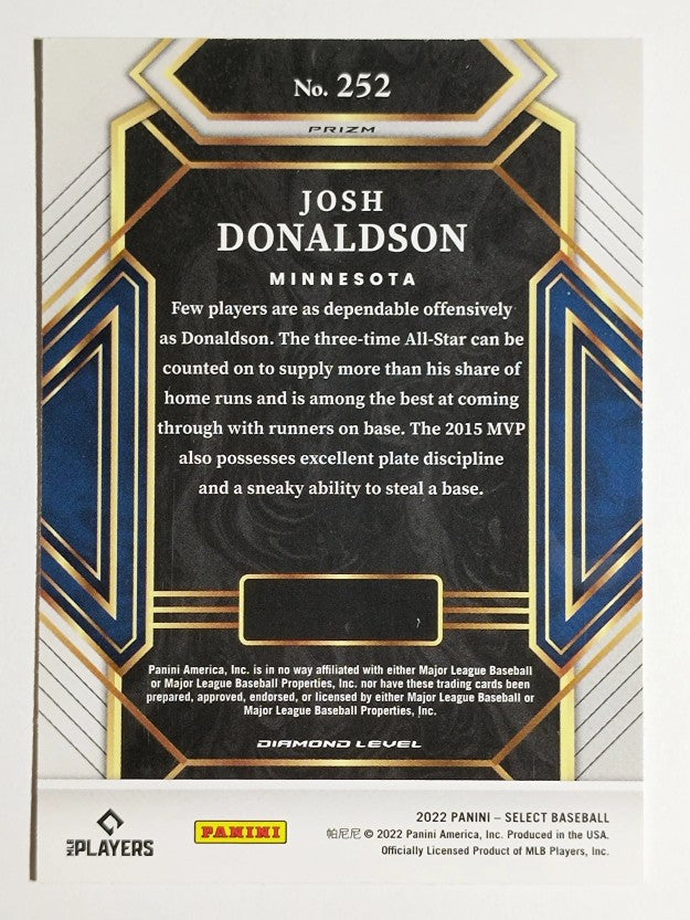 2022 Select Holo #252 Josh Donaldson DMD