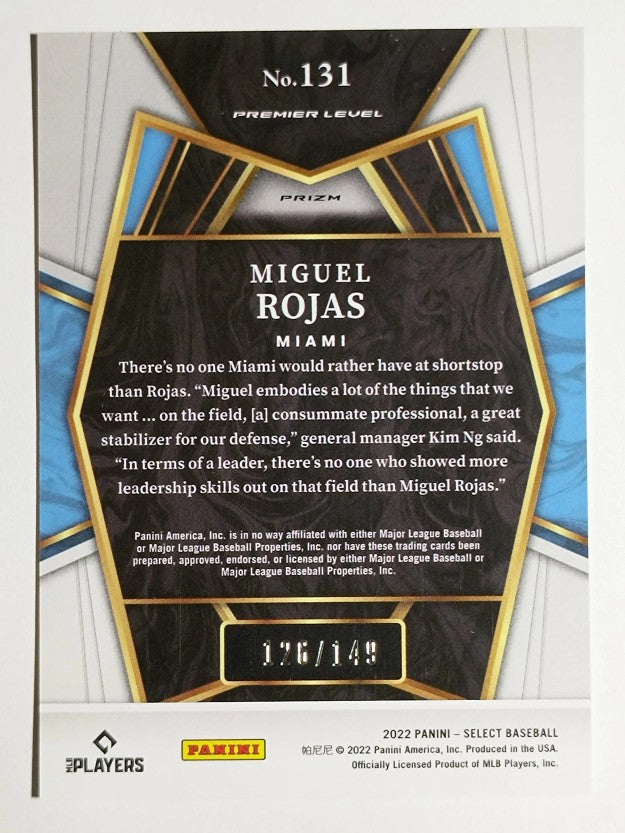 2022 Select Light Blue #131 Miguel Rojas PRM
