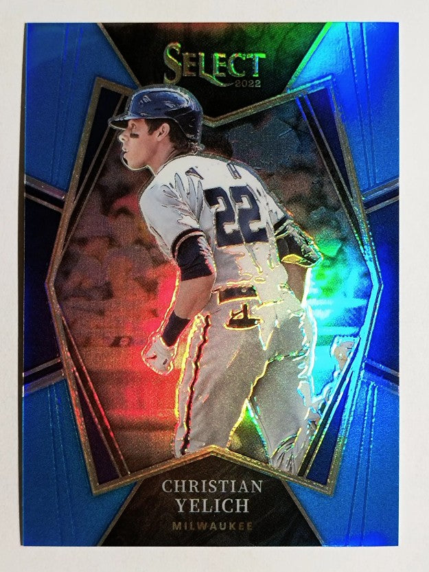 2022 Select Light Blue #159 Christian Yelich PRM