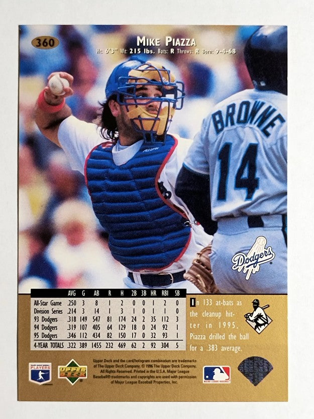 1996 Upper Deck #360 Mike Piazza