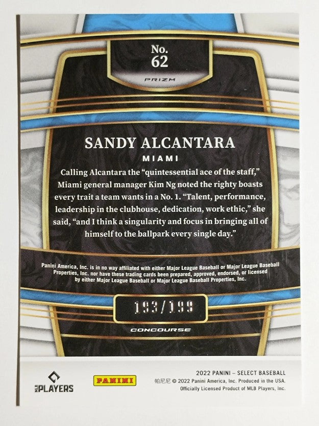 2022 Select Red #62 Sandy Alcantara