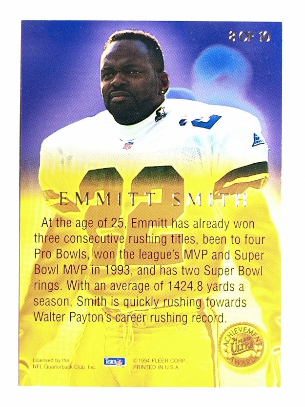 1994 Ultra Achievement Awards #8 Emmitt Smith
