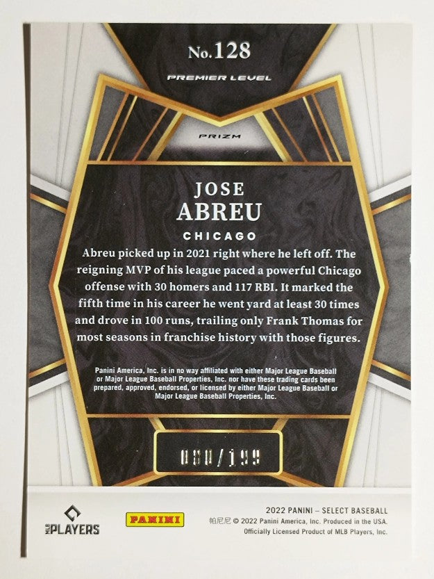 2022 Select Red #128 Jose Abreu PRM