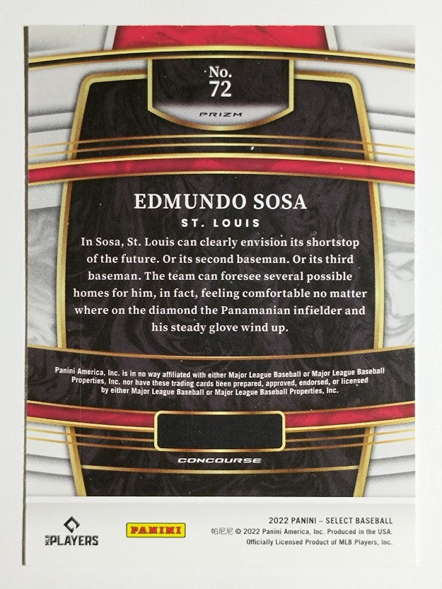 2022 Select Tri-Color #72 Edmundo Sosa