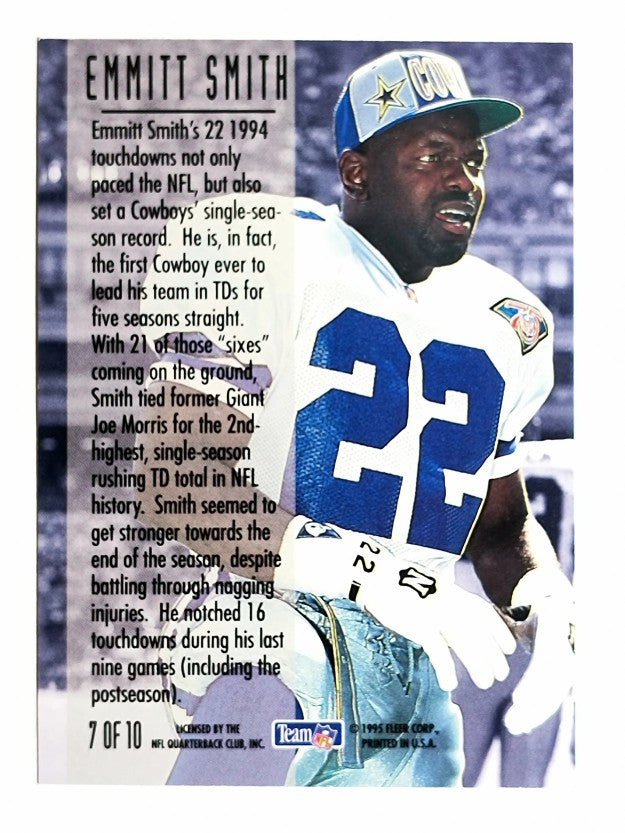 1995 Fleer TD Sensations #7 Emmitt Smith