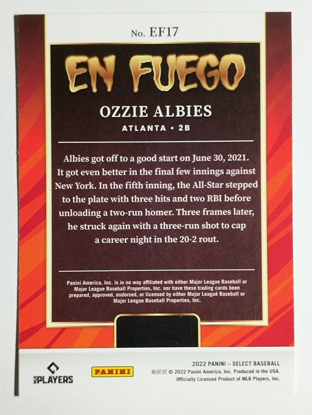 2022 Select En Fuego #17 Ozzie Albies