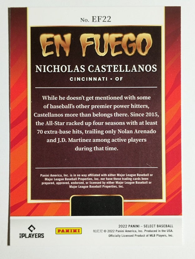 2022 Select En Fuego #22 Nicholas Castellanos