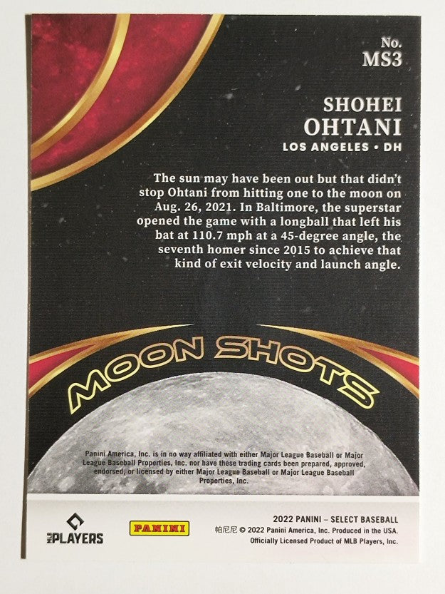 2022 Select Moon Shots #3 Shohei Ohtani