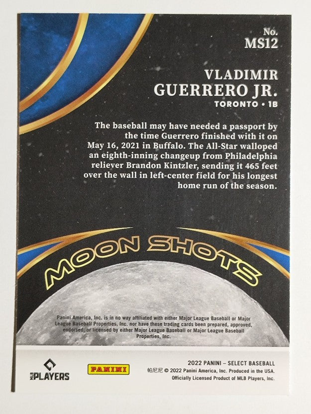 2022 Select Moon Shots #12 Vladimir Guerrero Jr.