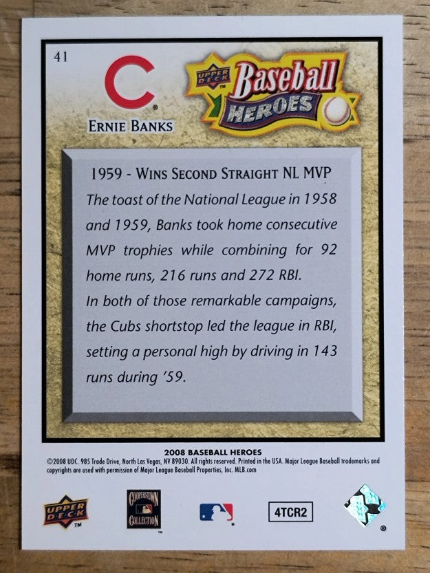 2008 Upper Deck Heroes #41 Ernie Banks