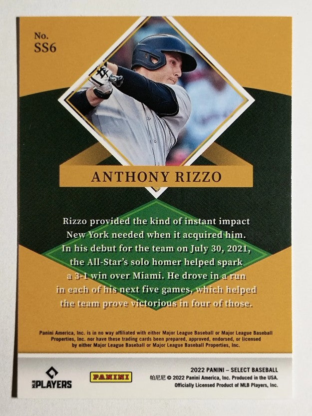 2022 Select Select Stars #6 Anthony Rizzo