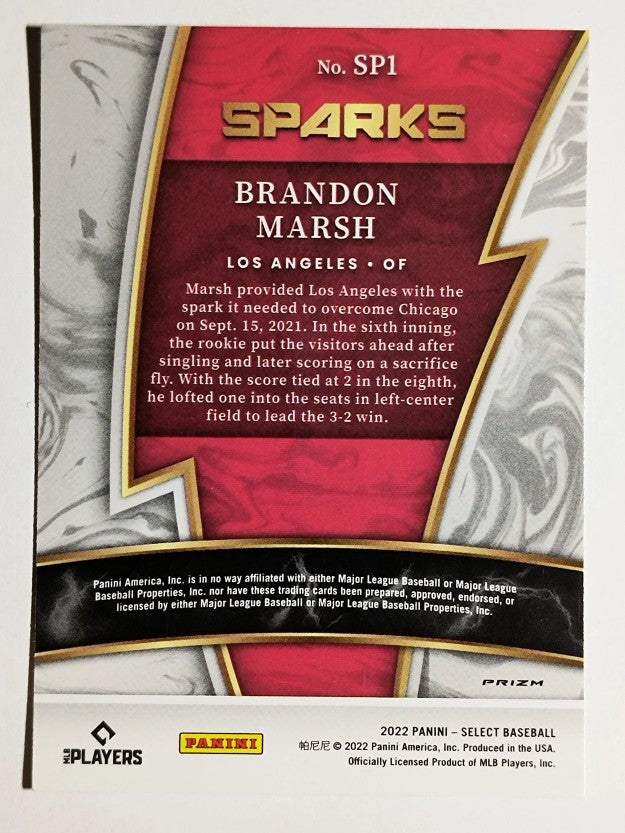 2022 Select Sparks Holo #1 Brandon Marsh