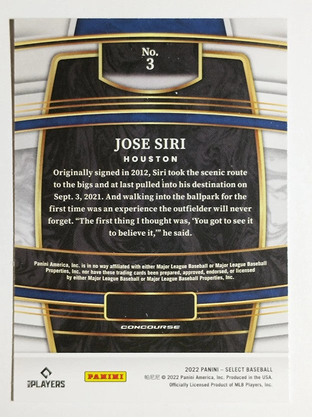 2022 Select #3 Jose Siri RC