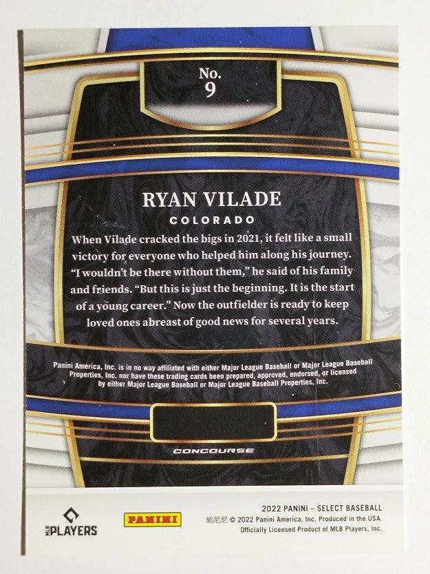 2022 Select #9 Ryan Vilade RC