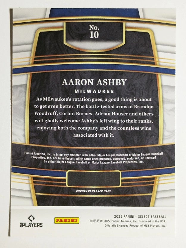 2022 Select #10 Aaron Ashby RC