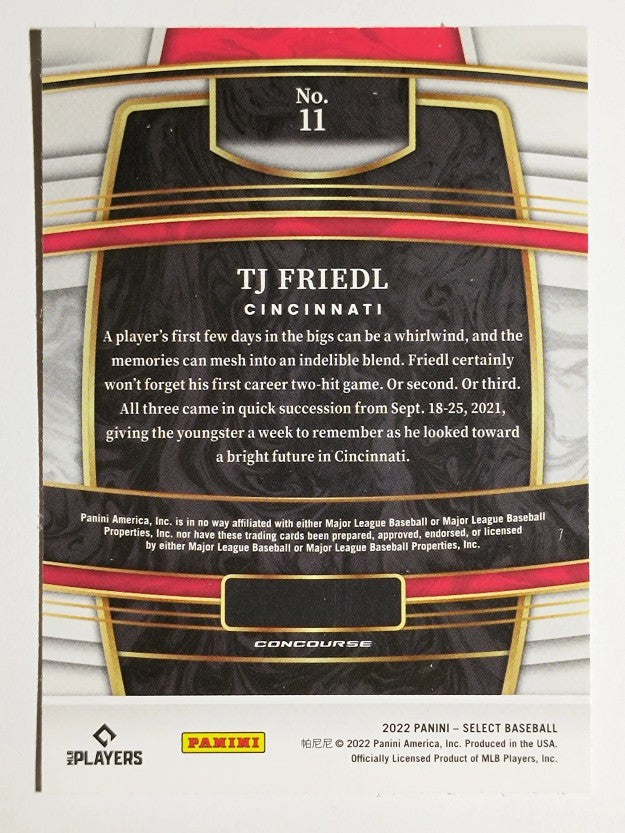 2022 Select #11 TJ Friedl RC