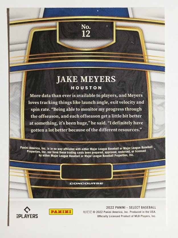 2022 Select #12 Jake Meyers RC