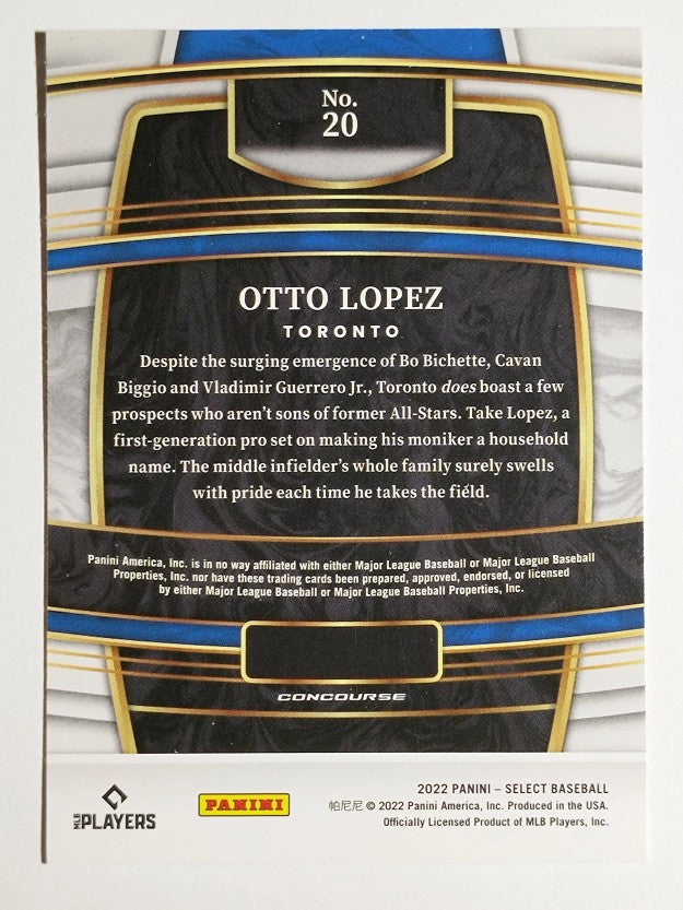 2022 Select #20 Otto Lopez RC