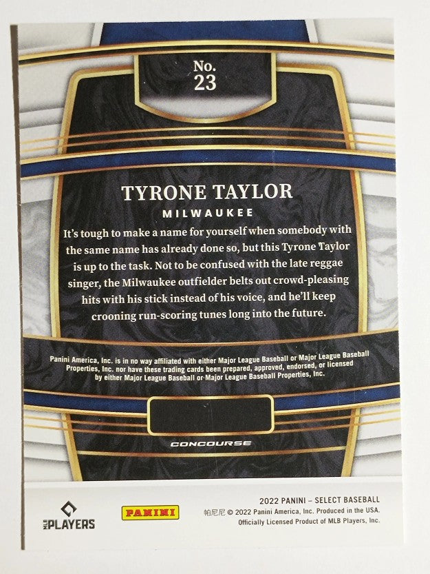 2022 Select #23 Tyrone Taylor